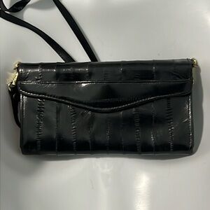 Vintage Lee Sands EEL Skin Crossbody Wallet